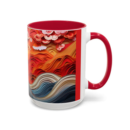 Vibrant Sunrise Sky Colorful Mugs (11oz, 15oz)