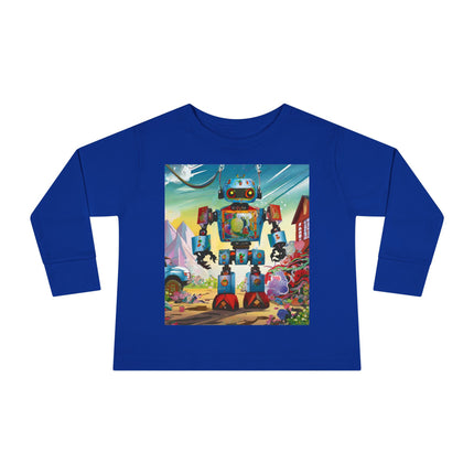 The Rusty Robot Toddler Long Sleeve Tee