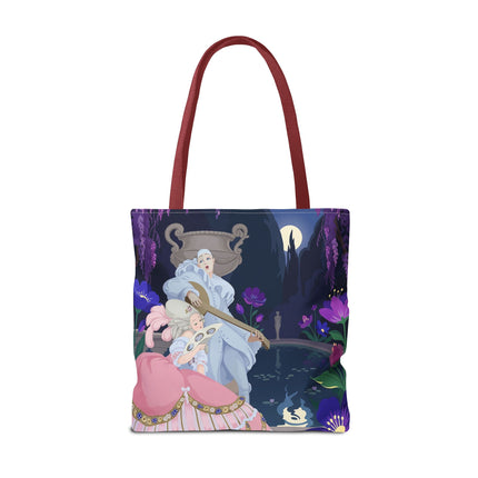 🌙🎶 The Moonlit Garden Serenade Tote Bag – Art Deco Musical Fantasy