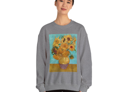 Vase with Twelve Sunflowers by Vincent Van Gogh Heavy Blend™ Crewneck Sweatshirt
