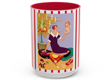 Art Deco Christmas Colorful Mugs (11oz, 15oz)