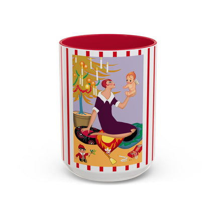 Art Deco Christmas Colorful Mugs (11oz, 15oz)