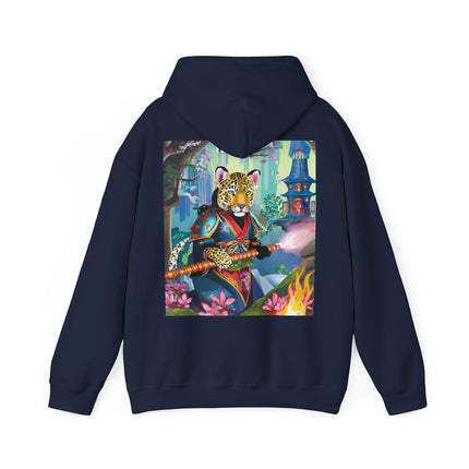 Cyberpunk Leopard – Heavy Blend™ Hooded Sweatshirt