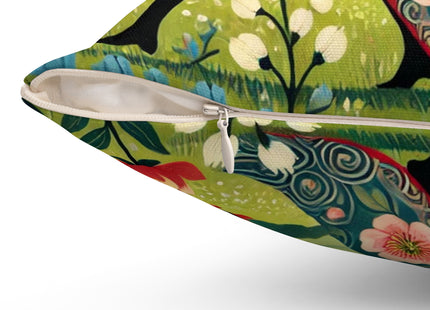 The Dragon Fairy’s Stride Spun Polyester Square Pillow