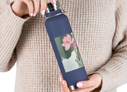 Blooming Lotus Flowers by Ohara Koson Vacuum Insulated Bottle, 22oz