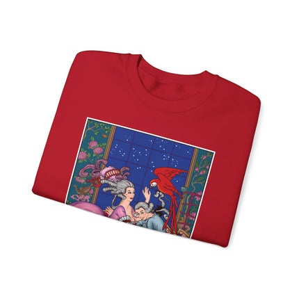 The Jealous Parrot by George Barbier Heavy Blend™ Crewneck Sweatshirt