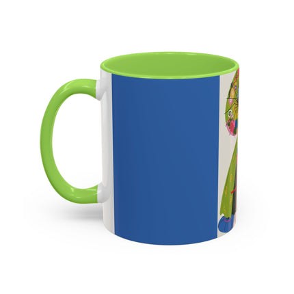 Lady with the Golden Fish Colorful Mugs – Whimsical Fashion & Playful Fantasy