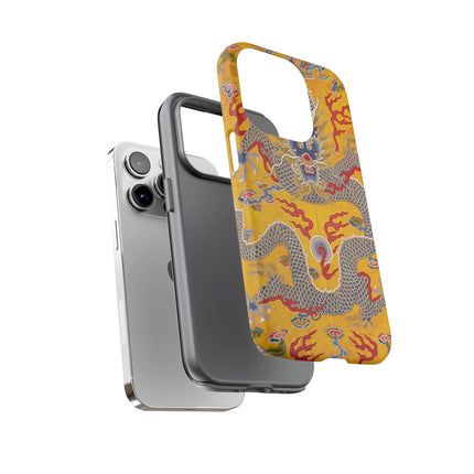 Majestic Dragon Regalia – Imperial 12-Symbol Robe Phone Cases