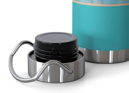 Reproduction of S-Spiral Frieze by Emile Gilliéron Copper Vacuum Insulated Bottle, 22oz