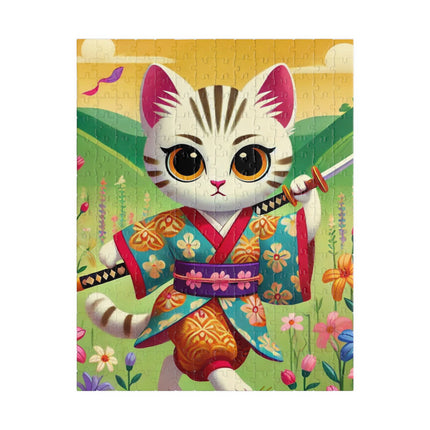 Samurai Kitten Spiral Puzzle (110, 252, 520-piece)