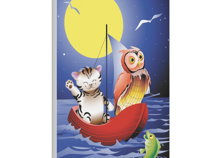 Embarking on a Moonlit Journey Matte Canvas, Stretched, 0.75"