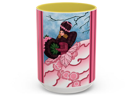 Winter Rose Empress Colorful Mugs (11oz, 15oz)