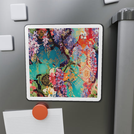 Golden Wisteria Symphony Die-Cut Magnets (5 Sizes)