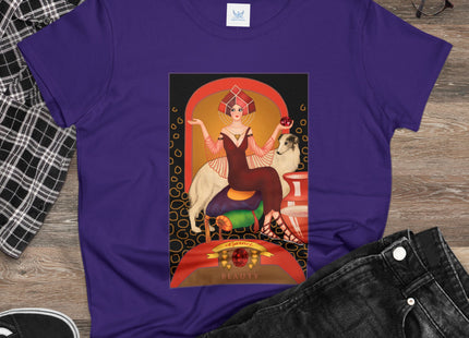 January & Garnet (from the Gem Series) by Sofia Chiostri Women's Midweight Cotton Tee