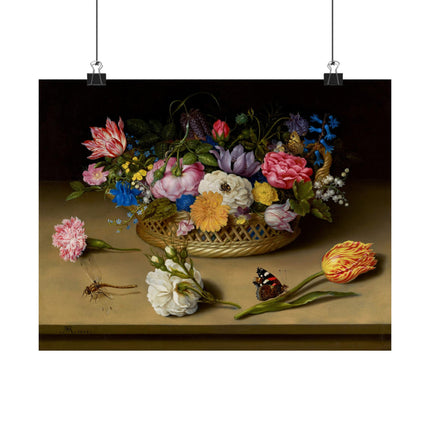Flower Still Life by Ambrosius Bosschaert Matte Horizontal Posters