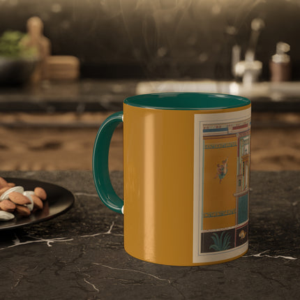Pompeii Walls Pl.20 by Victor Steeger Colorful Mugs, 11oz