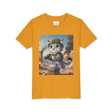 Snow Leopard Lookout Youth Short Sleeve Tee
