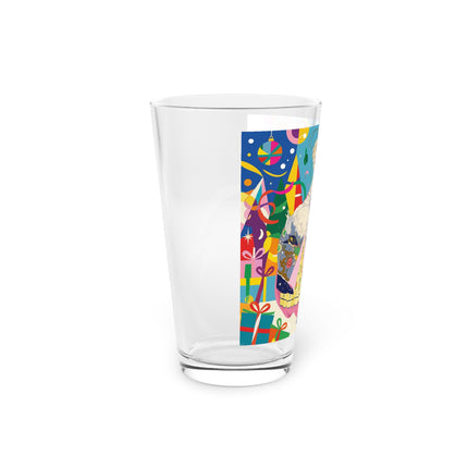 🎀✨ The Christmas Court Of Joy Pint Glass – Art Deco Holiday Fantasy