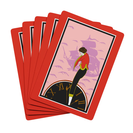 Woman Waiting for her Beloved at 1:59 by Kobayashi Kaichi Playing Cards