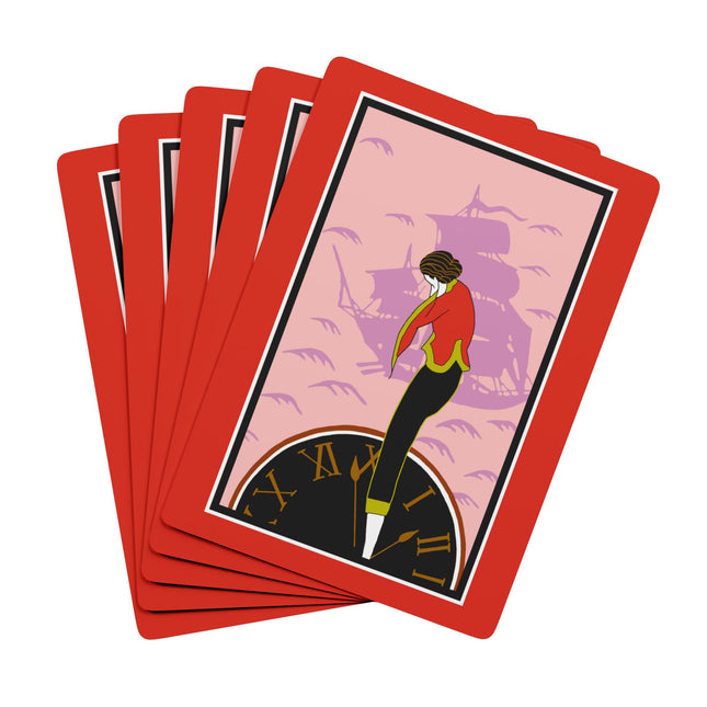 Woman Waiting for her Beloved at 1:59 by Kobayashi Kaichi Playing Cards