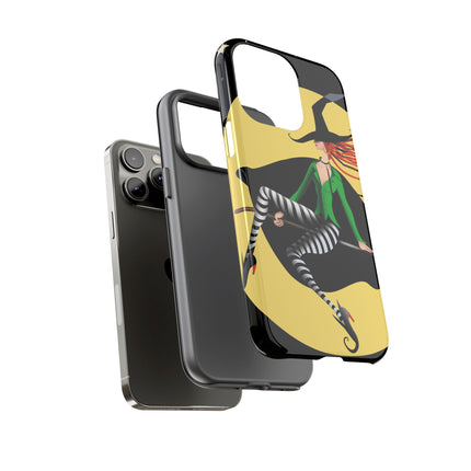 A Witch’s Moonlit Flight Phone Cases