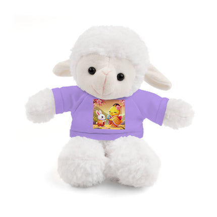 Whimsical Springtime Exchange Stuffed Animals with Tee