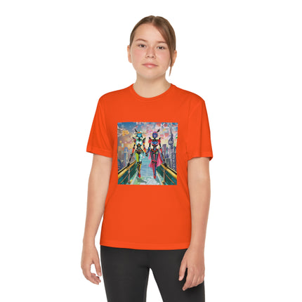 Cyber Punk Robot Models Youth Competitor Tee