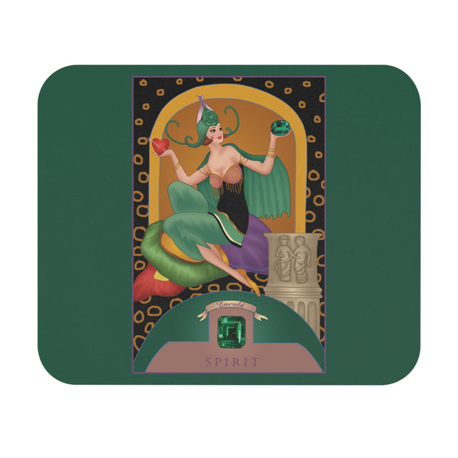 May & Emerald (from the Gem Series) by Sofia Chiostri Mouse Pad, Rectangle