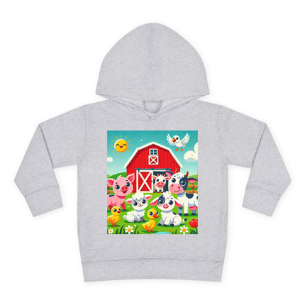 Happy Barnyard Morning Toddler Pullover Fleece Hoodie