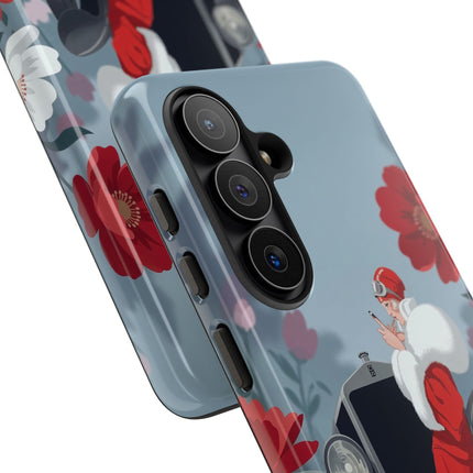 🚗🌺 The Lady Of The Grand Touring Car Phone Case – Art Deco Motoring Elegance