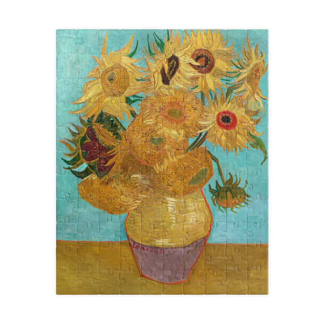 Vase with Twelve Sunflowers by Vincent Van Gogh Puzzle (110, 252, 500-Piece)