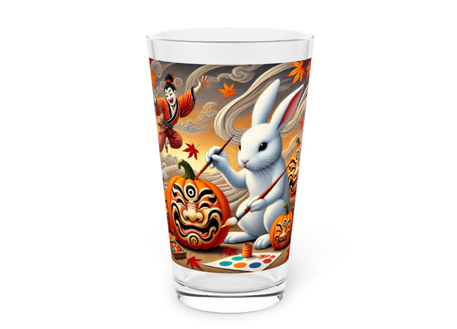 Halloween Rabbit’s Kabuki Jack-o’-Lanterns Glass, 16oz
