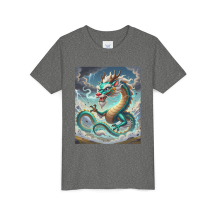 Tibetan Dragon in Battle Youth Short Sleeve Tee