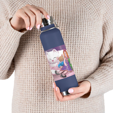 Joy of Friendship Copper Vacuum Insulated Bottle, 22oz