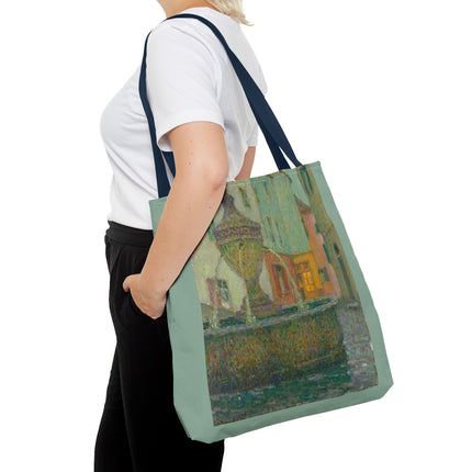 La Fontaine, Saint-Paul De Vence by Henri Le Sidaner Tote Bag (AOP)