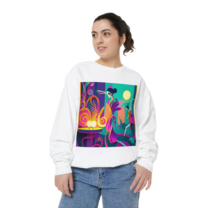 Dance of the Skeleton Ballerinas Unisex Garment-Dyed Sweatshirt