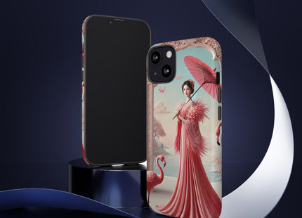 Petals, Porcelain, and Flamingos Phone Cases