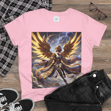 Valkyrie Descending Through Storm Cotton Tee