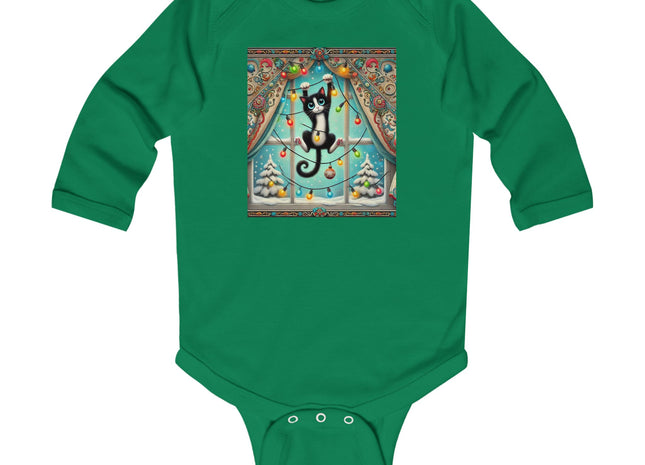 Mischief in Tinselland Infant Long Sleeve Bodysuit