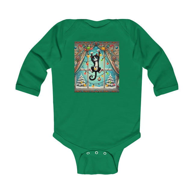 Mischief in Tinselland Infant Long Sleeve Bodysuit
