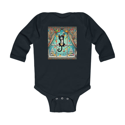 Mischief in Tinselland Infant Long Sleeve Bodysuit