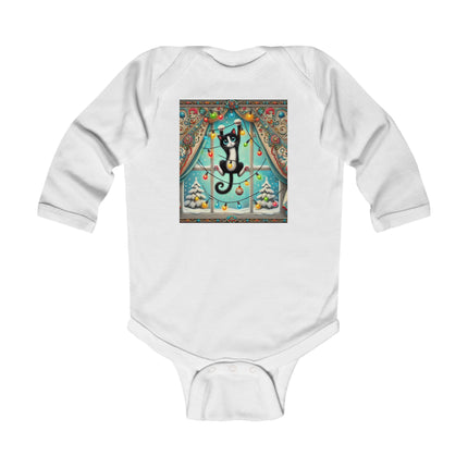Mischief in Tinselland Infant Long Sleeve Bodysuit