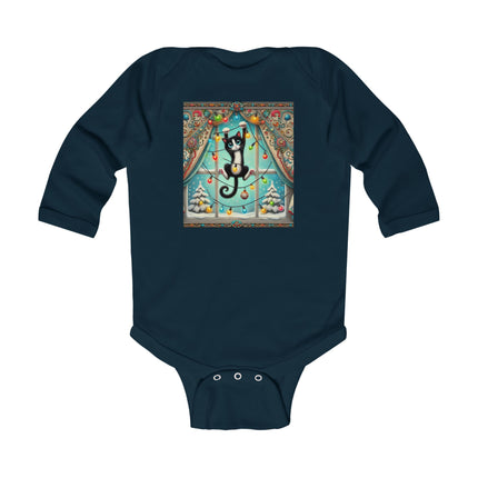 Mischief in Tinselland Infant Long Sleeve Bodysuit