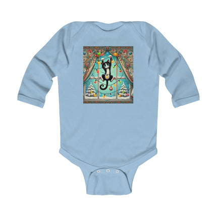 Mischief in Tinselland Infant Long Sleeve Bodysuit