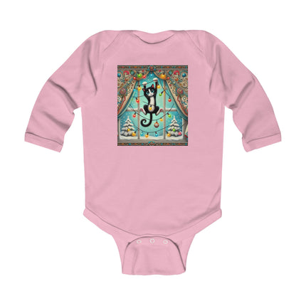 Mischief in Tinselland Infant Long Sleeve Bodysuit