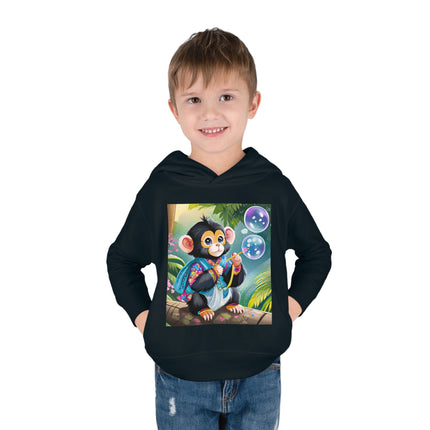 Bubble Magic in the Jungle Toddler Pullover Fleece Hoodie