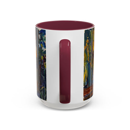 In the Park of St. Cloud by Wassily Kandinsky Colorful Mugs (11oz, 15oz)