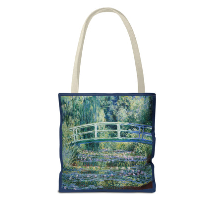 Water Lilies and Japanese Bridge by Claude Monet Tote Bag (AOP)