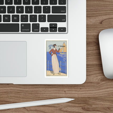Costume de Yacht by George Barbier Die-Cut Stickers (5 Sizes)