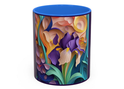 The Elegant Iris Flower Colorful Mugs (11oz, 15oz)